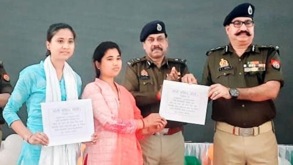 Newly appointed police sub-inspectors get appointment letters in bareilly
