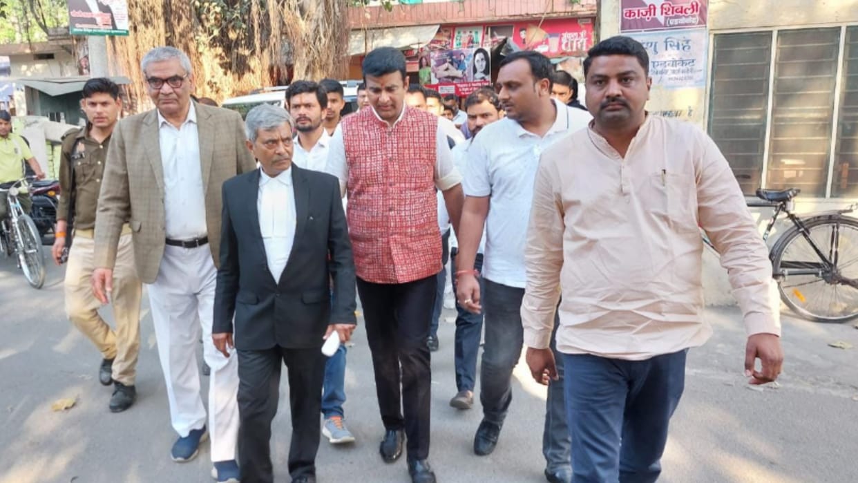 Former BJP MLA Sangeet Som appears in court and statement recorded