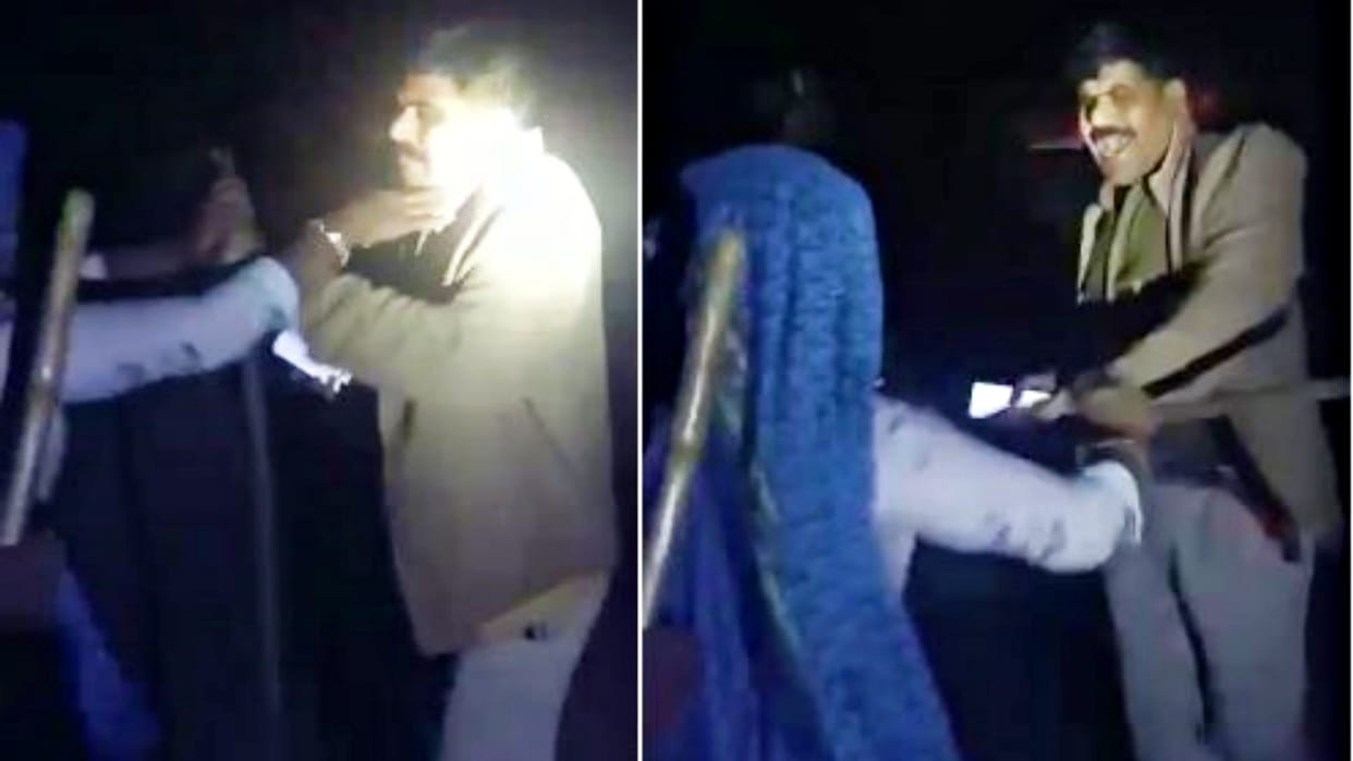 Villagers beat police with sticks in Dhaulpur