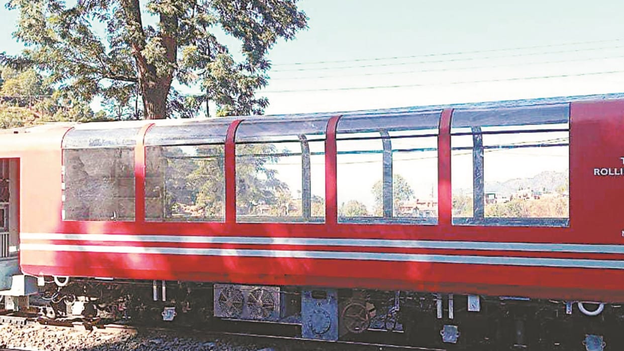 panoramic coaches trial on world heritage kalka shimla railway line
