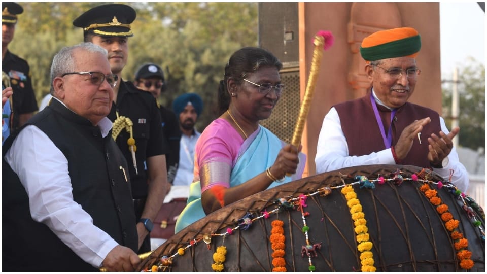 President Draupadi Murmu inaugurated the National Culture Festival in Bikaner Rajasthan
