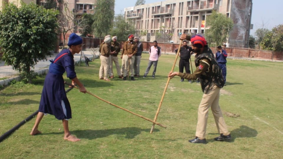 Punjab Police started imparting Gatka training to its employees in Muktsar