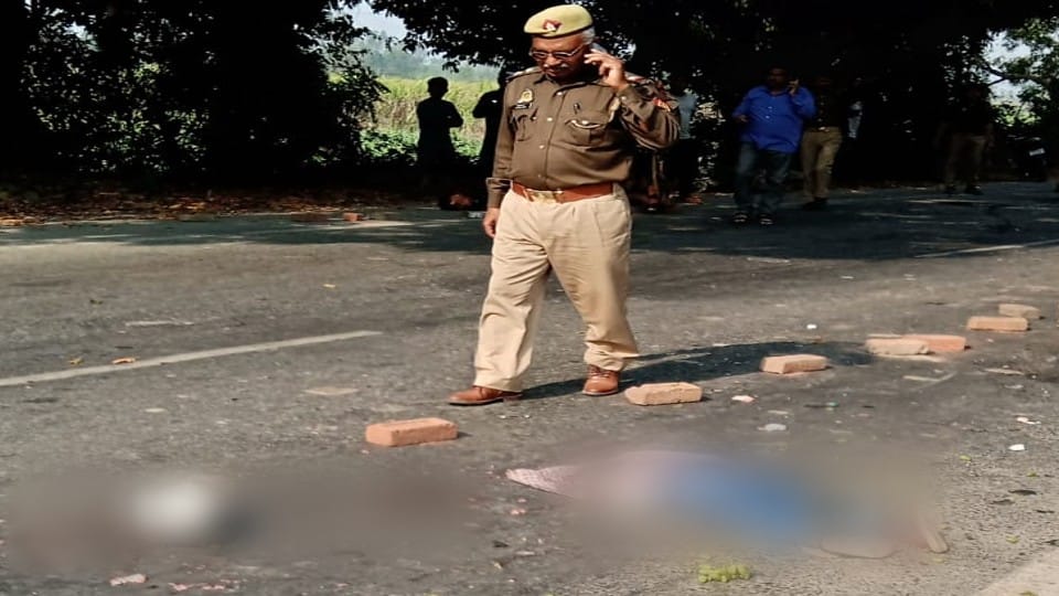 horrific road accident on Bareilly-Pilibhit in Nawabganj