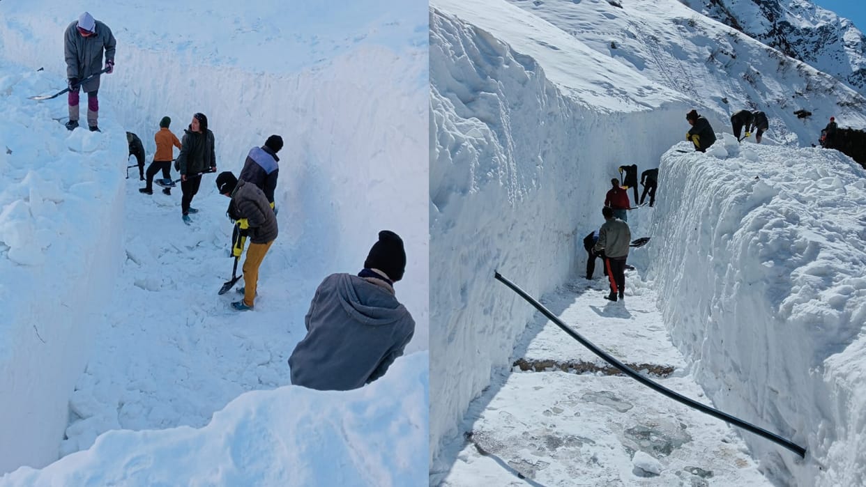Kedarnath Yatra 2023 starting from April 25 three teams formed to remove snow on Gaurikund Kedarnath route