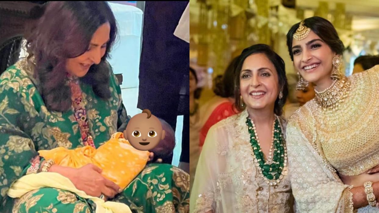 Sonam Kapoor Share Some Photos Of Mother in Law Priya Ahuja On Her Birthday With Son Vayu
