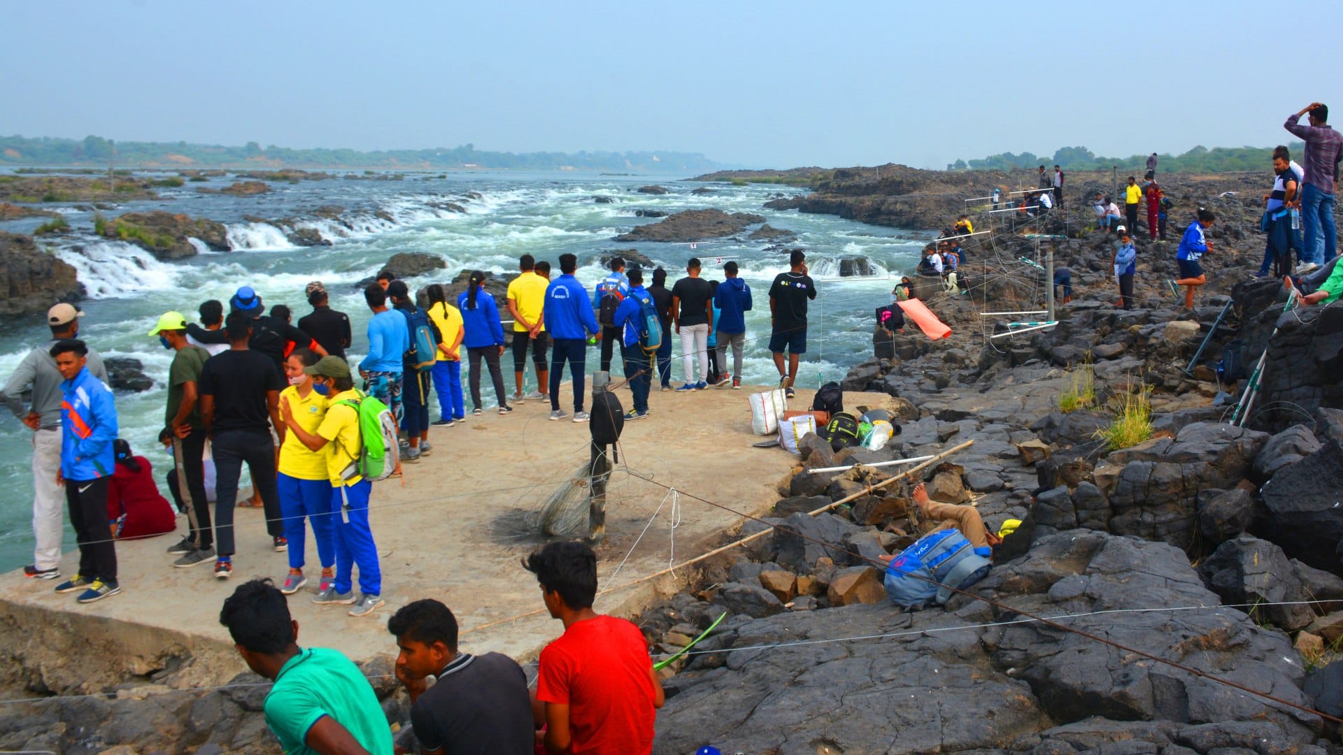 Players from five states participated in the trial of canoe kayaking, 13 boys and 12 girls were selected