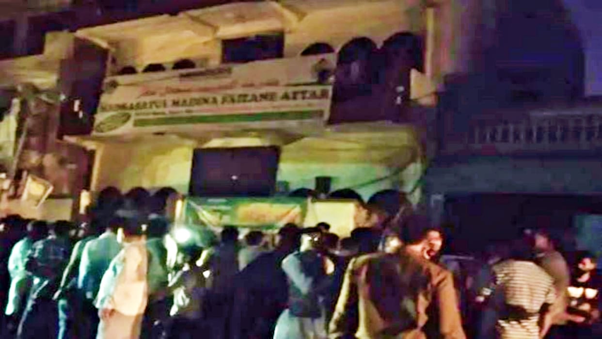 Short-circuit fire in Madrasa of Dadabadi area