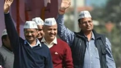 Manish Sisodia arrest: Arvind Kejriwal with Manish Sisodia and Satyendra Jain