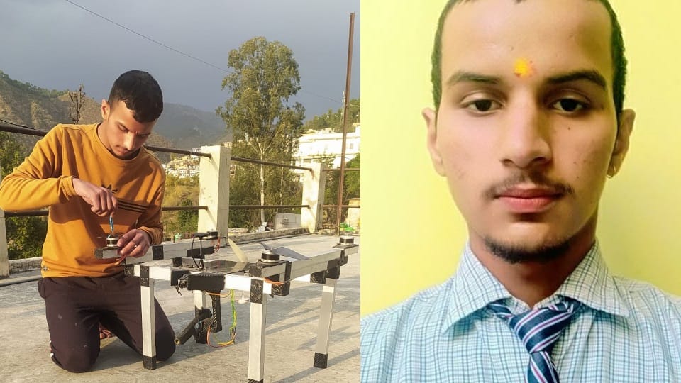 National Science Day 2023 Uttarakhand 12 class student make drone with bomb dropped on gun point