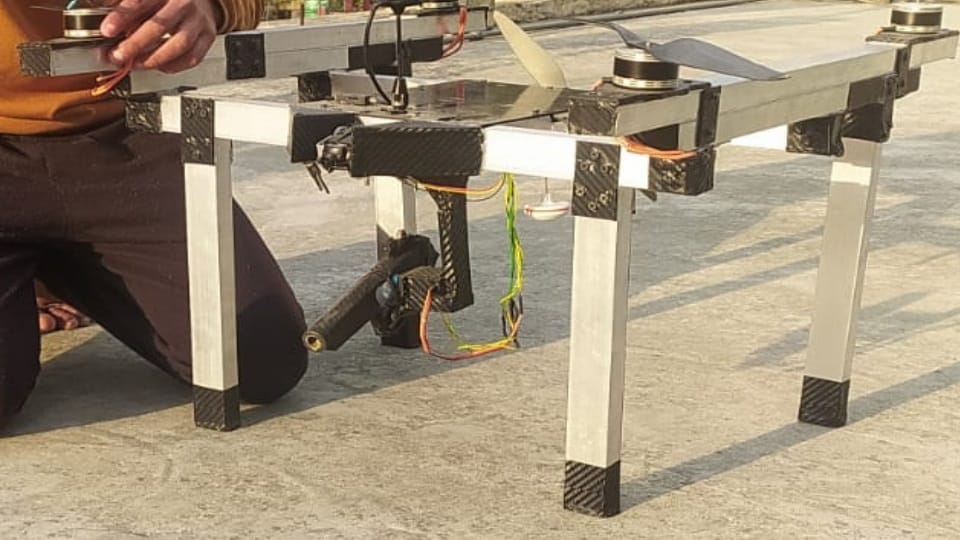 National Science Day 2023 Uttarakhand 12 class student make drone with bomb dropped on gun point