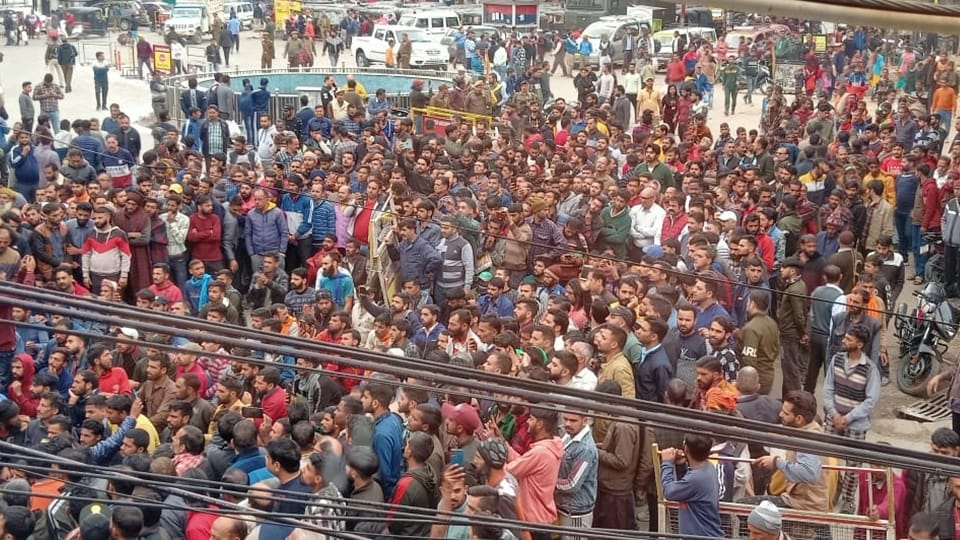 katra Shutdown and people protest katra against ropeway project at vaishno devi temple