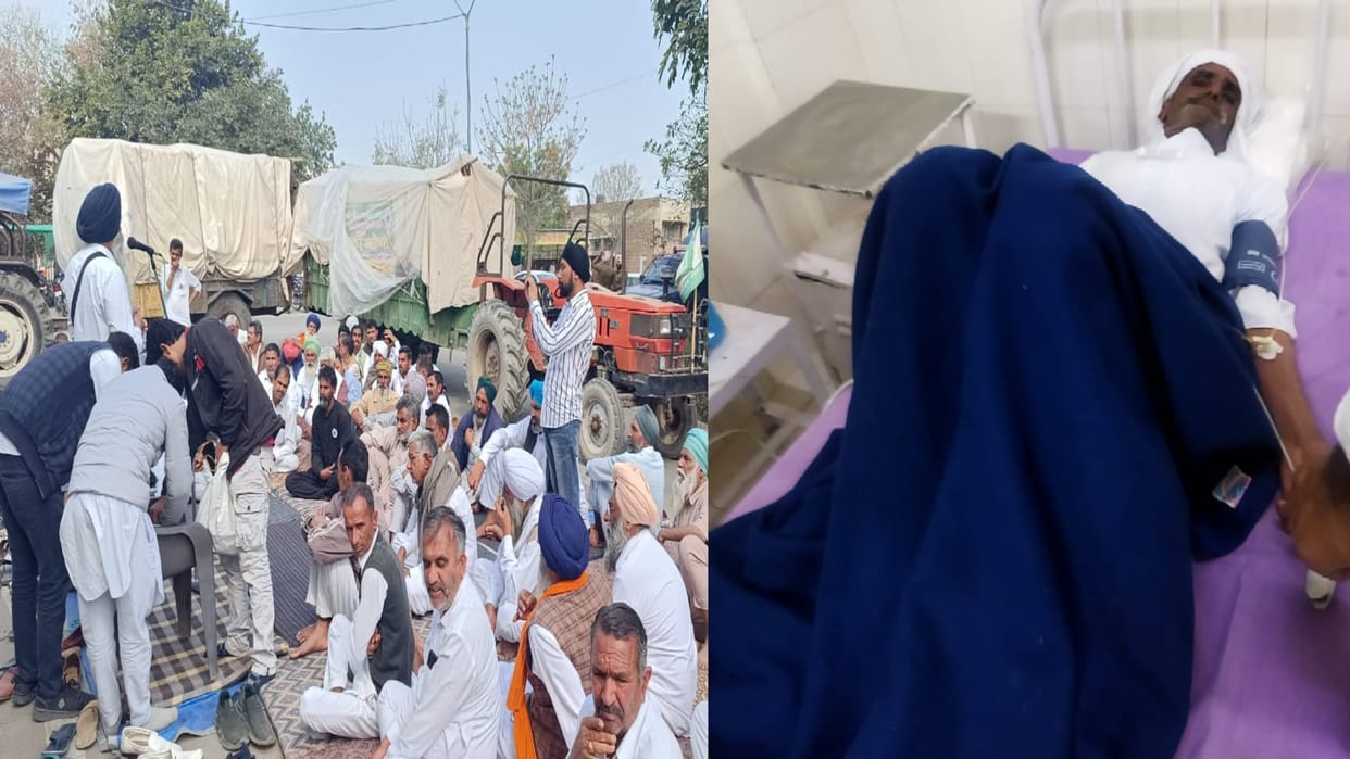 Police chased fasting farmers at midnight in Sirsa