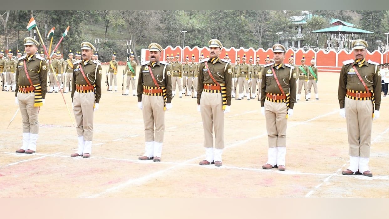 convocation parade ceremony at Himachal Pradesh Police Training College Daroh
