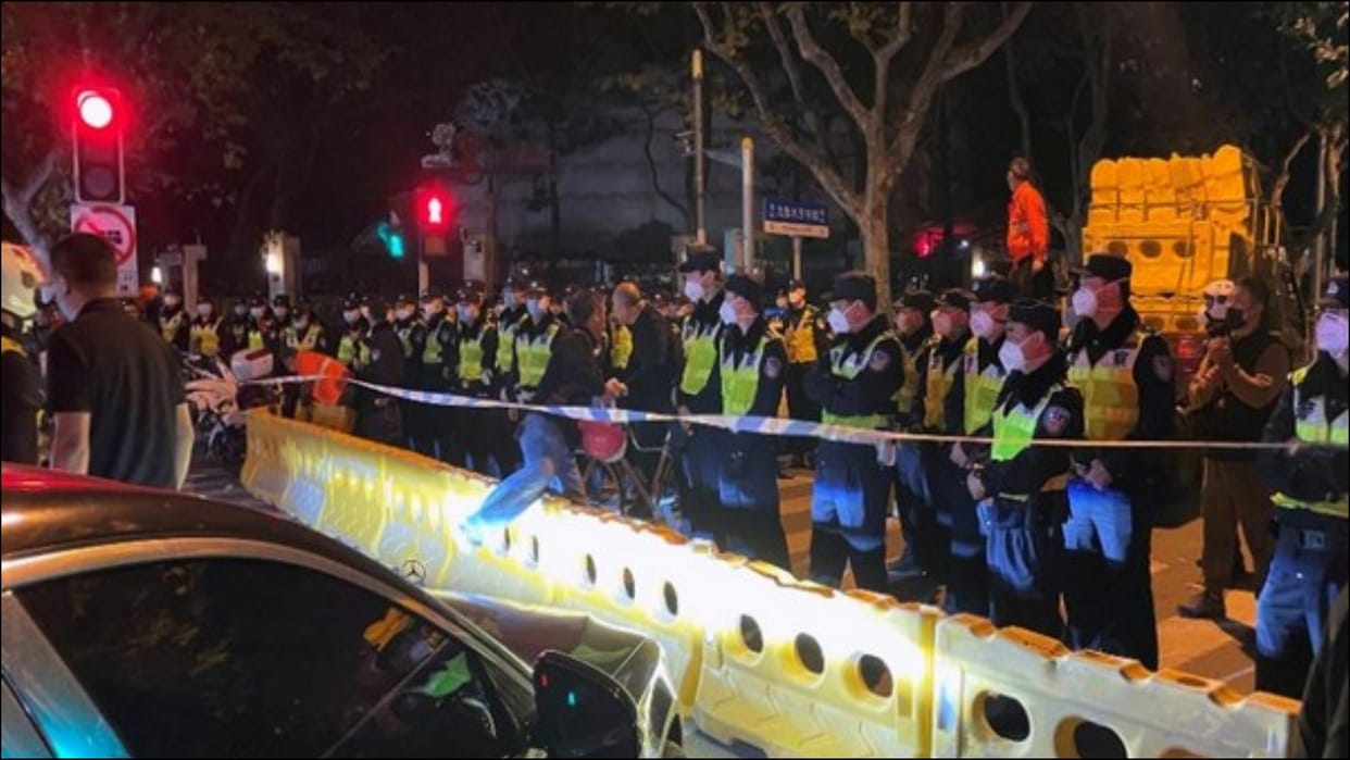 us news Protests outside Chinese police station in New York over alleged spying