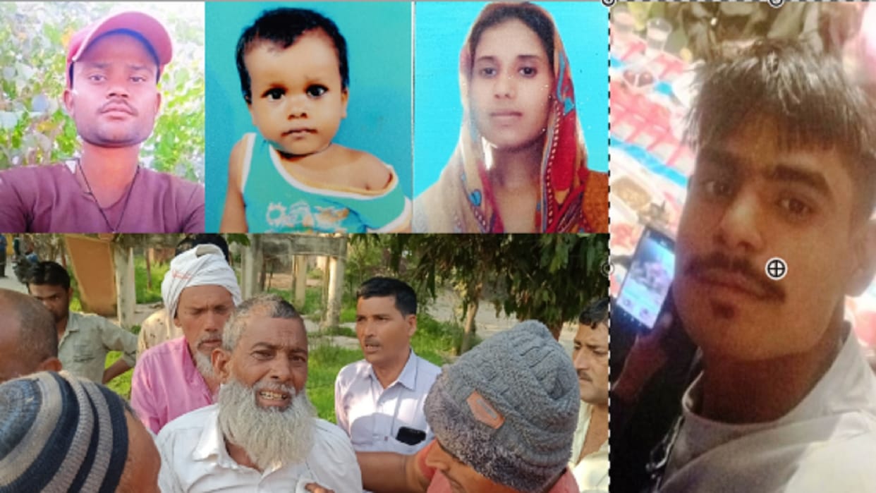 Road Accident News Collision between two bikes in Bareilly, vehicle coming from behind trampled, four died