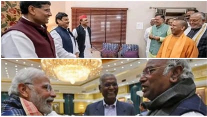 भाजपा नेताओं के साथ फोटो को लेकर कांग्रेस और सपा में सोशल मीडिया पर वॉर जारी है।
