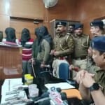 पुलिस की गिरफ्त में आरोपी