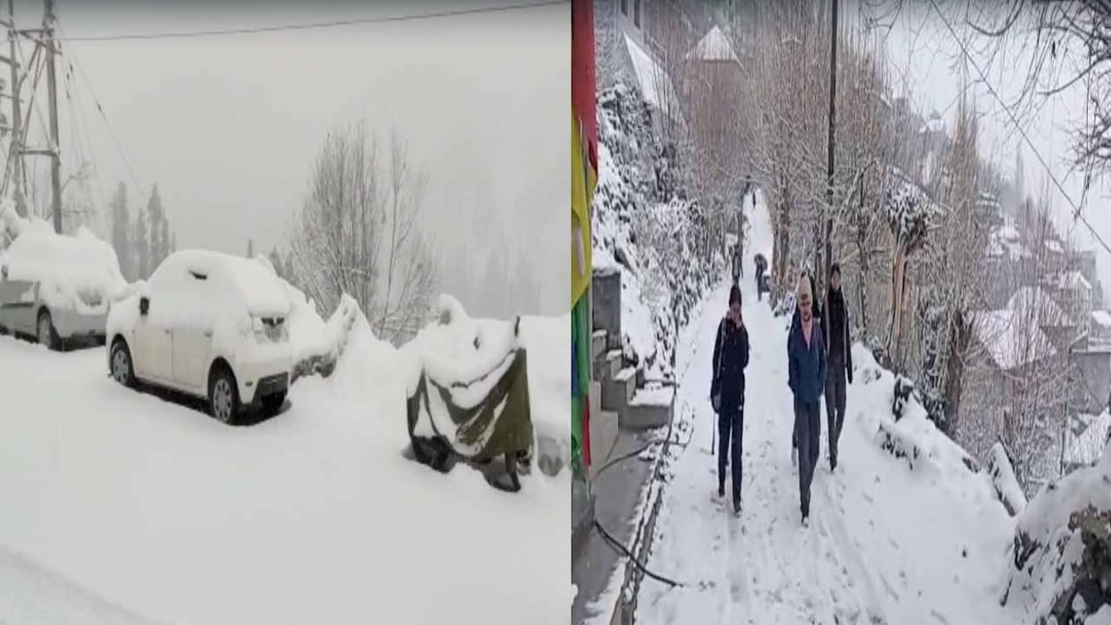 Himachal Weather update: Snowfall in the higher reaches of Kullu-Lahaul, rain in Shimla