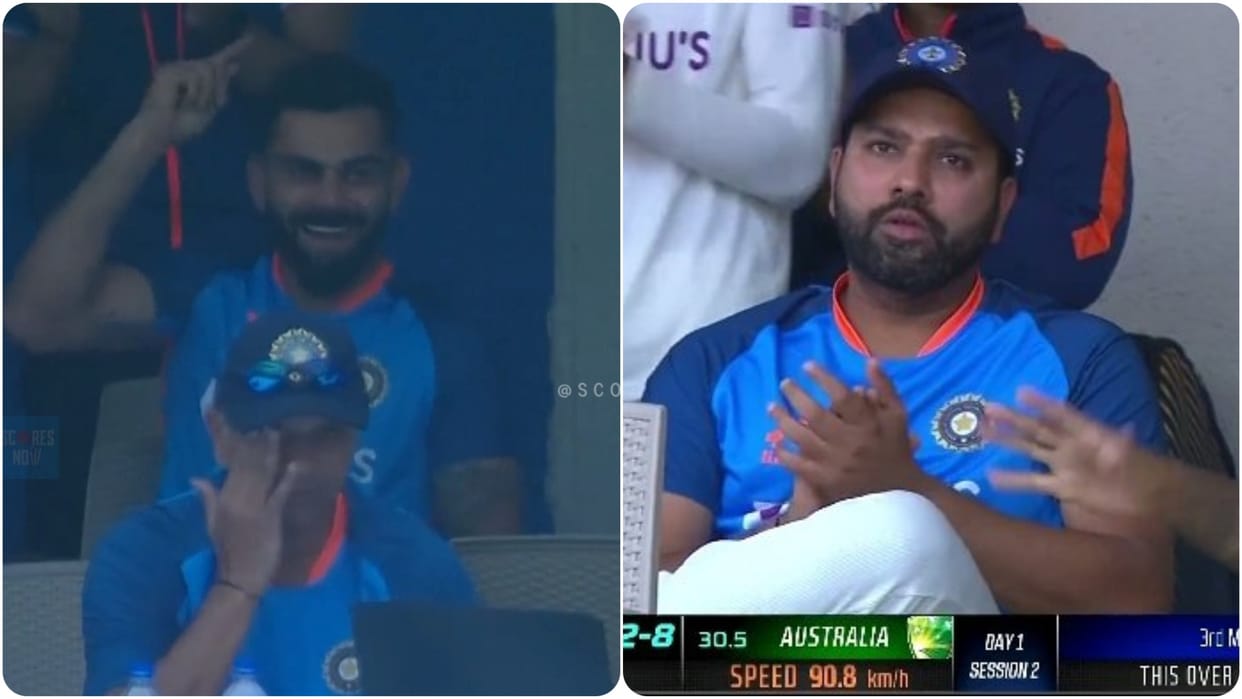 Umesh yadav Surprised Virat Kohli and Rohit Sharma with his sixes against Australia watch Video