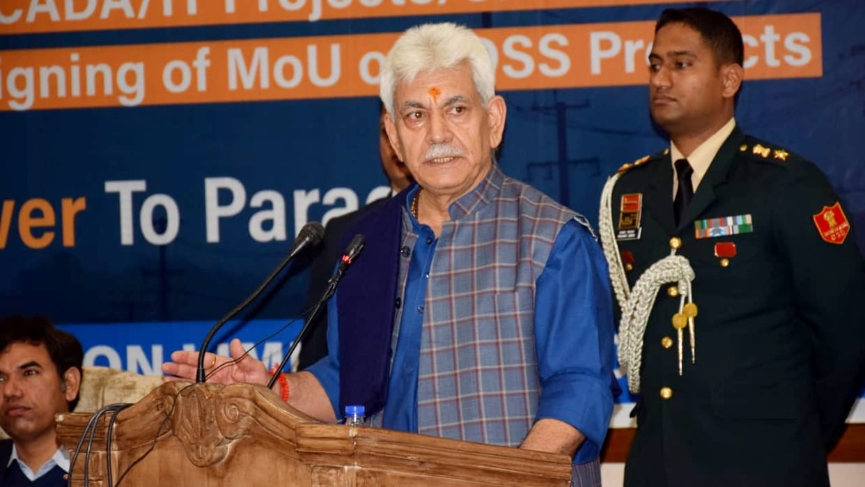 Union Home Ministry team on visit to jammu kashmir discussion on security and development with lg manoj sinha