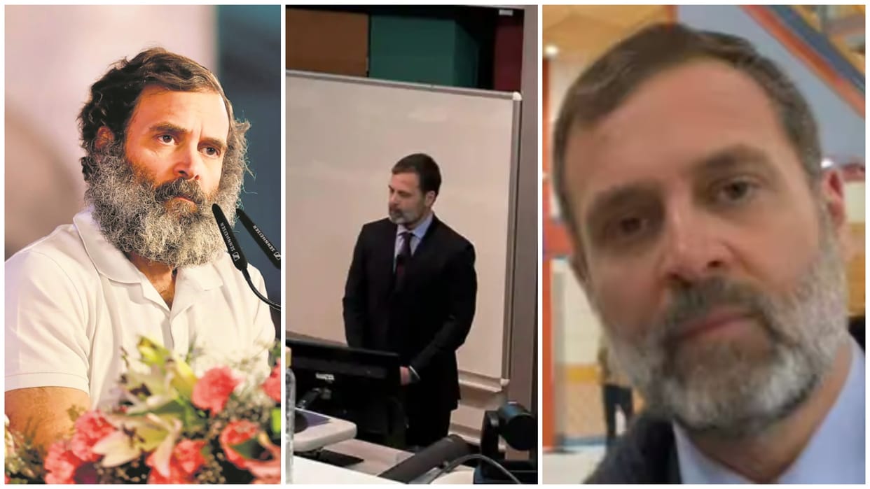 Rahul Gandhi new look in London Cambridge University Viral after Bharat Jodo Yatra Politician news and updates