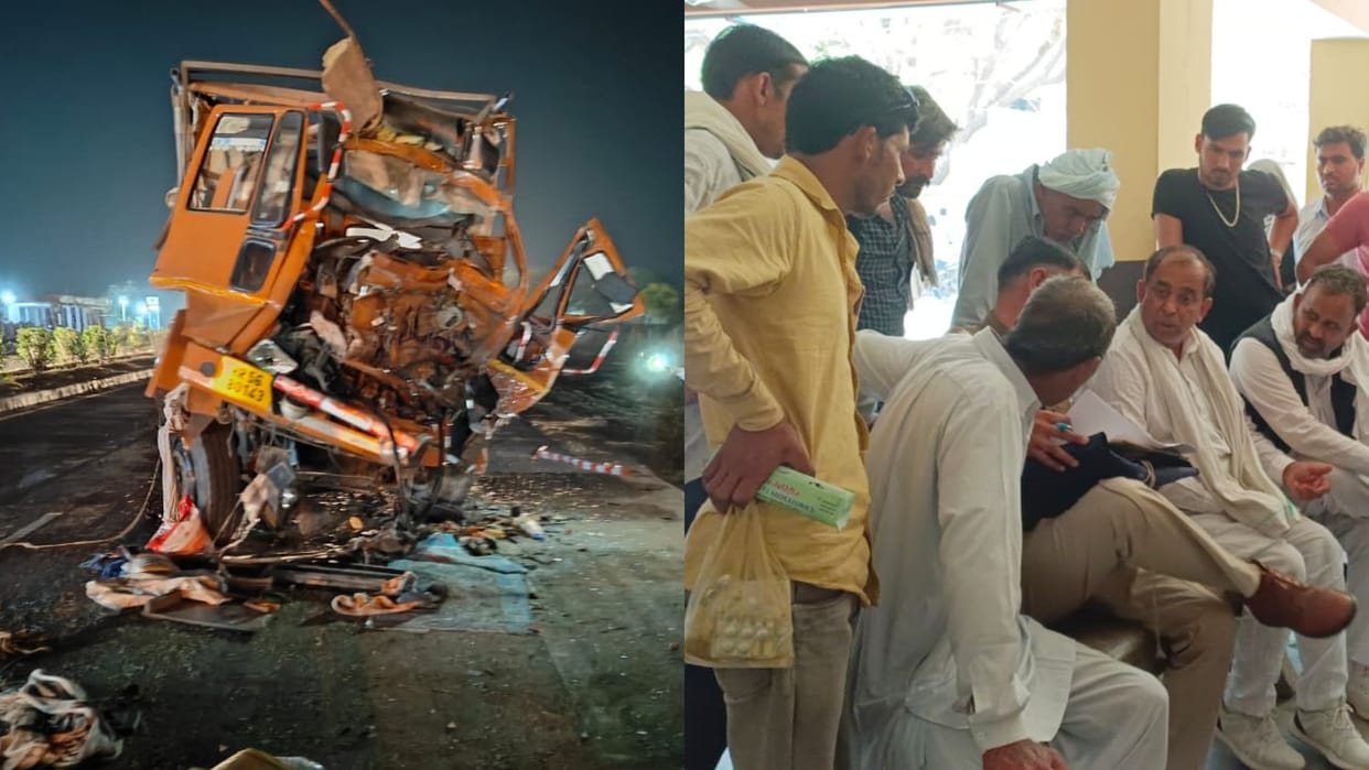 Rajasthan Two Died four seriously injured after two trucks collided in Tonk