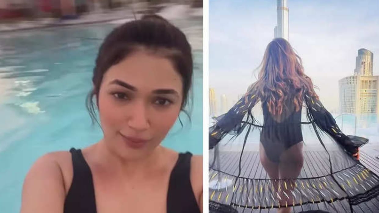 Bahu Humari Rajnikant fame Ridhima Pandit latest photos videos from burj khalifa See users reaction