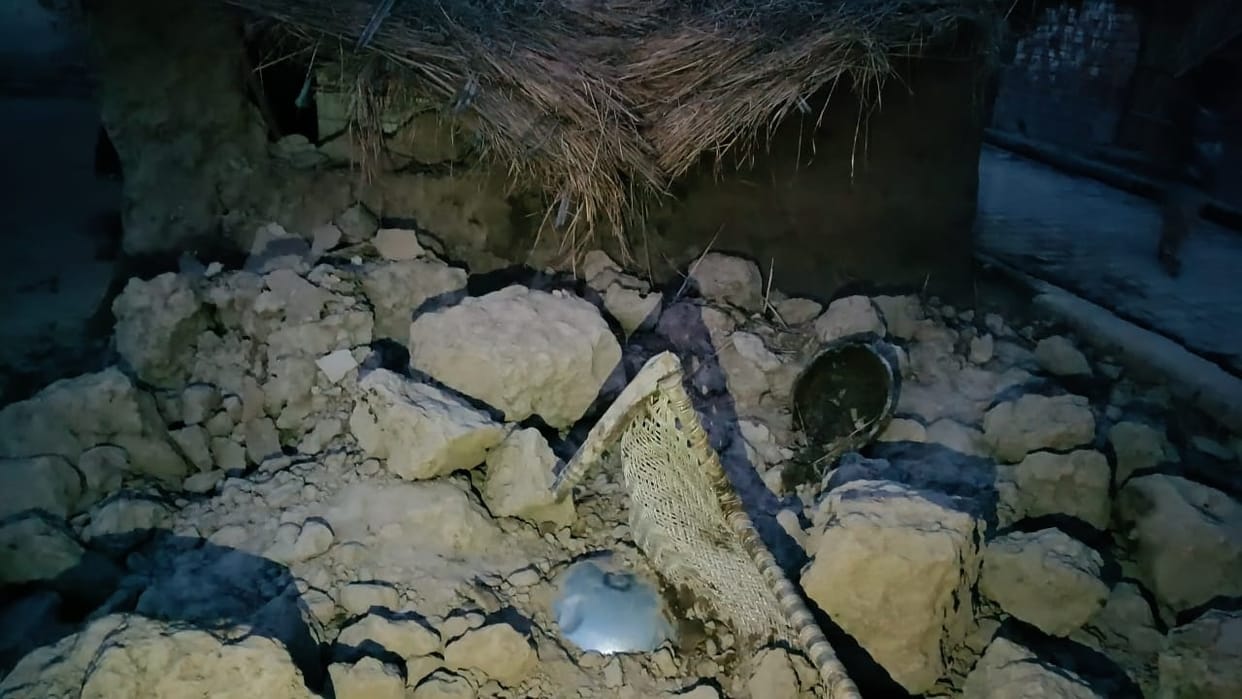 Woman dies after being buried under falling wall granddaughter injured