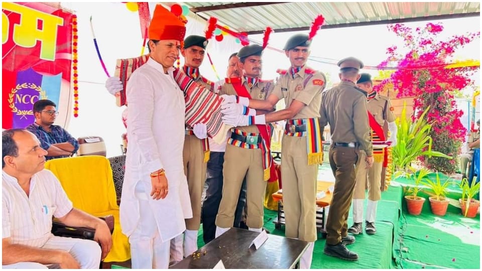 Union Minister Kailash Chaudhary participated in the Ujashotsav Parakram ceremony of NCC in Barmer