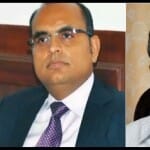 पूर्व प्रमुख सचिव अमन सिंह और पूर्व सीएम रमन सिंह।