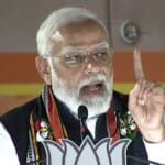 North-East: भाजपा मुख्यालय पर संबोधित करते पीएम नरेंद्र मोदी।