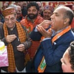 भाजपा ने जीत का जश्न मनाया।