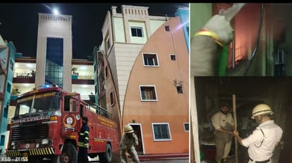 कोरबा की रिहायशी कॉलोनी पॉवर हाईट्स के मकान में आग लग गई।