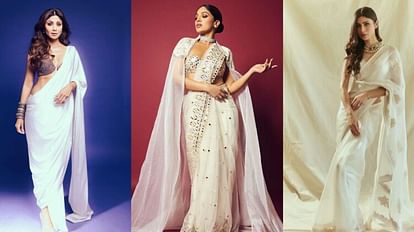 Fashion: If you want to look stylish in a white saree, then take tips from the looks of these actresses.