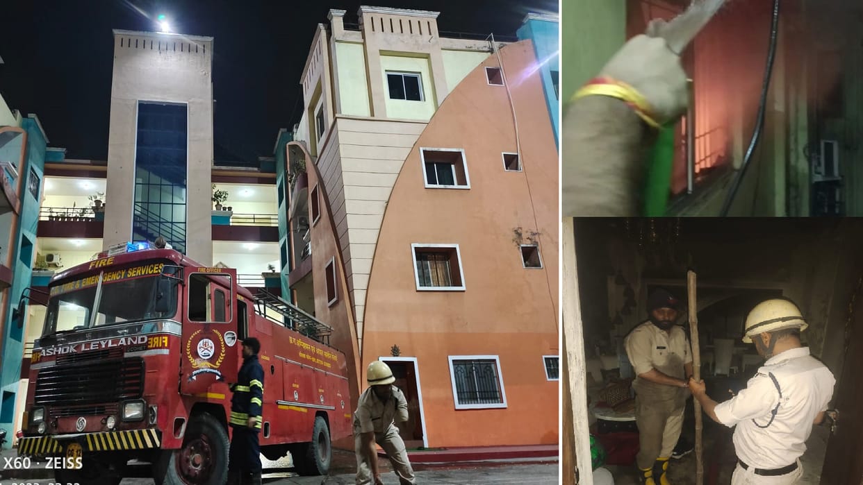 fire broke out in the house of Korba residential colony Power Heights