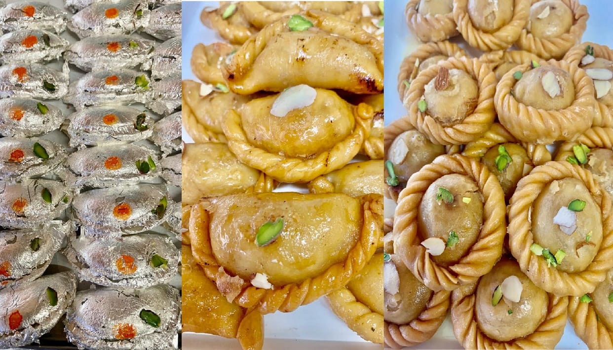 strawberry, coffee and chocolate flavored gujiyas? Pistachio gujiya is being sold for three thousand rupees