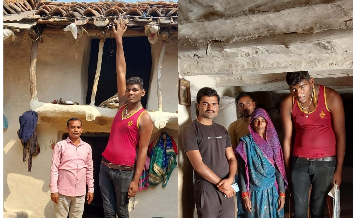 This is The Great Khali of UP, Weight is 115 kg and height is 7.2 feet, remains hungry even after heavy dose