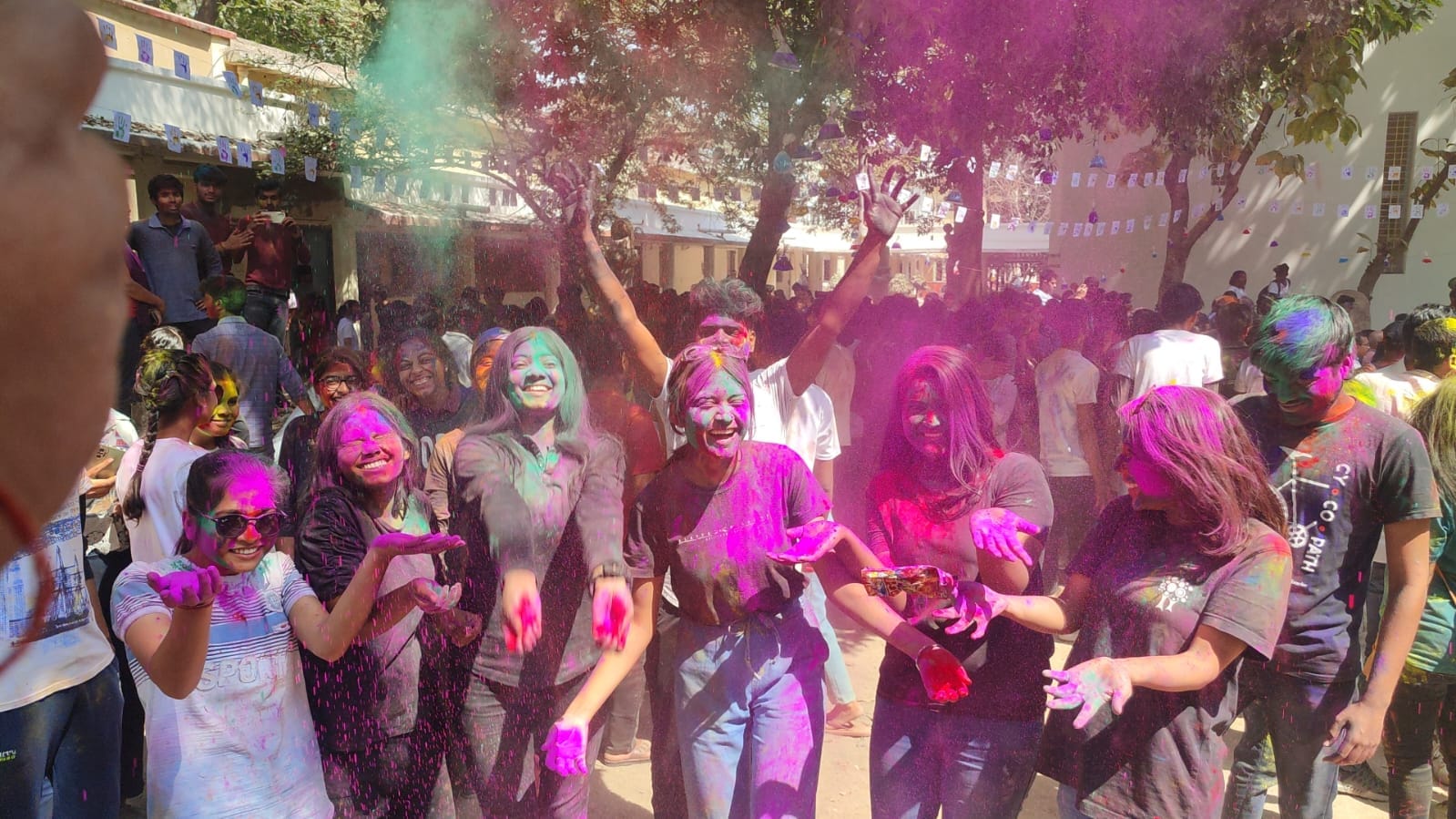 Students opposed the notice, played Holi fiercely, registered their resentment on social media