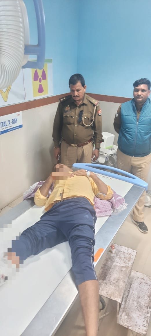 Miscreant running away after firing on police, injured in encounter, pistol, cartridges and many things recove