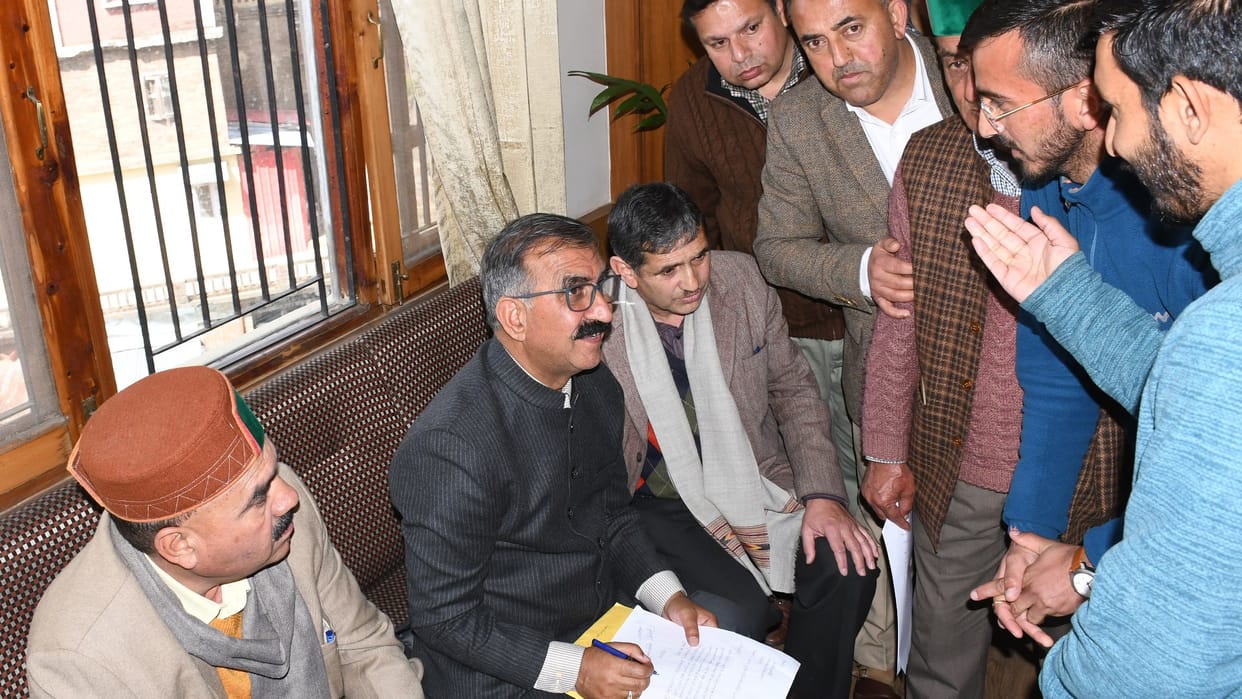 cm sukhvinder singh sukhu addresses grievances of people in shimla