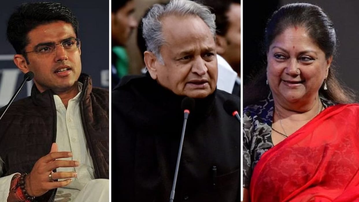 rajasthan politics bjp congress infighting vasundhara raje sachin pilot vs ashok gehlot