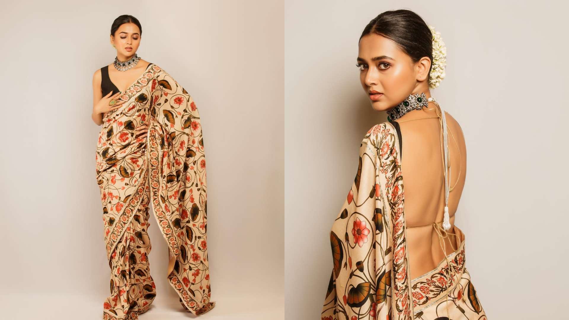 Tejasswi Prakash Fashion Check Out Wonderful Tejasswi Prakash Stunning Saree Collection