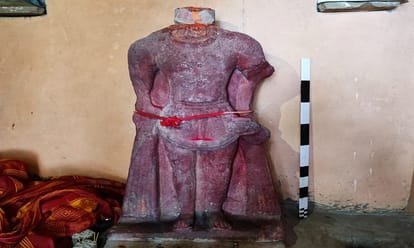 Stupa of samrat Ashoka period found in Kothi hill of Chandauli in up Palaeolithic tools also found