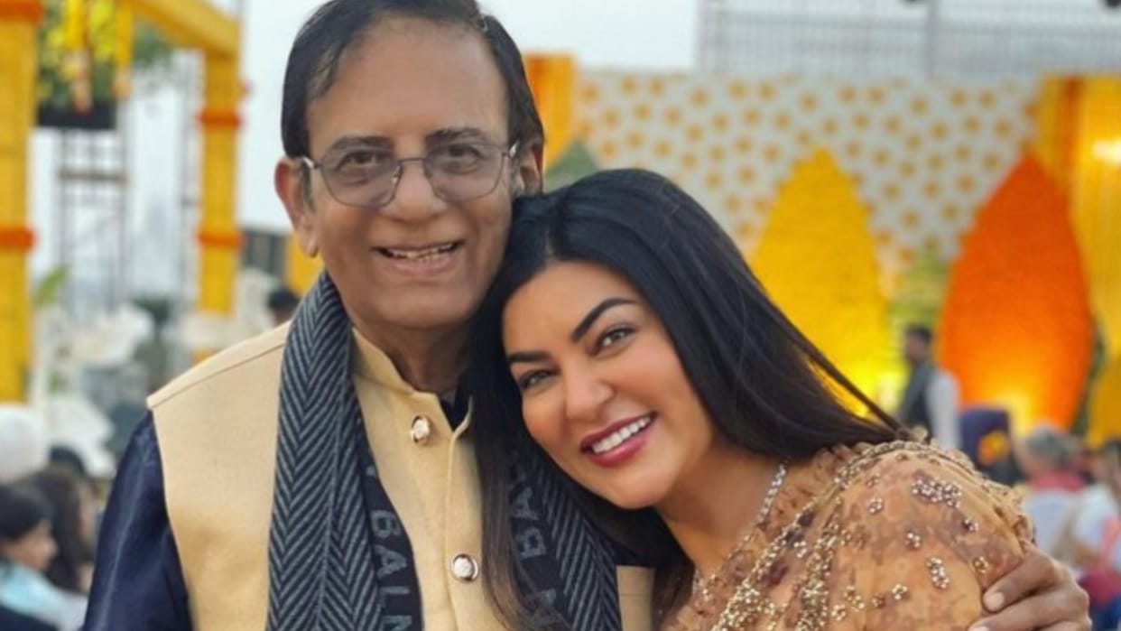 sushmita sen had a heart attack angioplasty done Shared A post On Instagram and also Write About Her Father