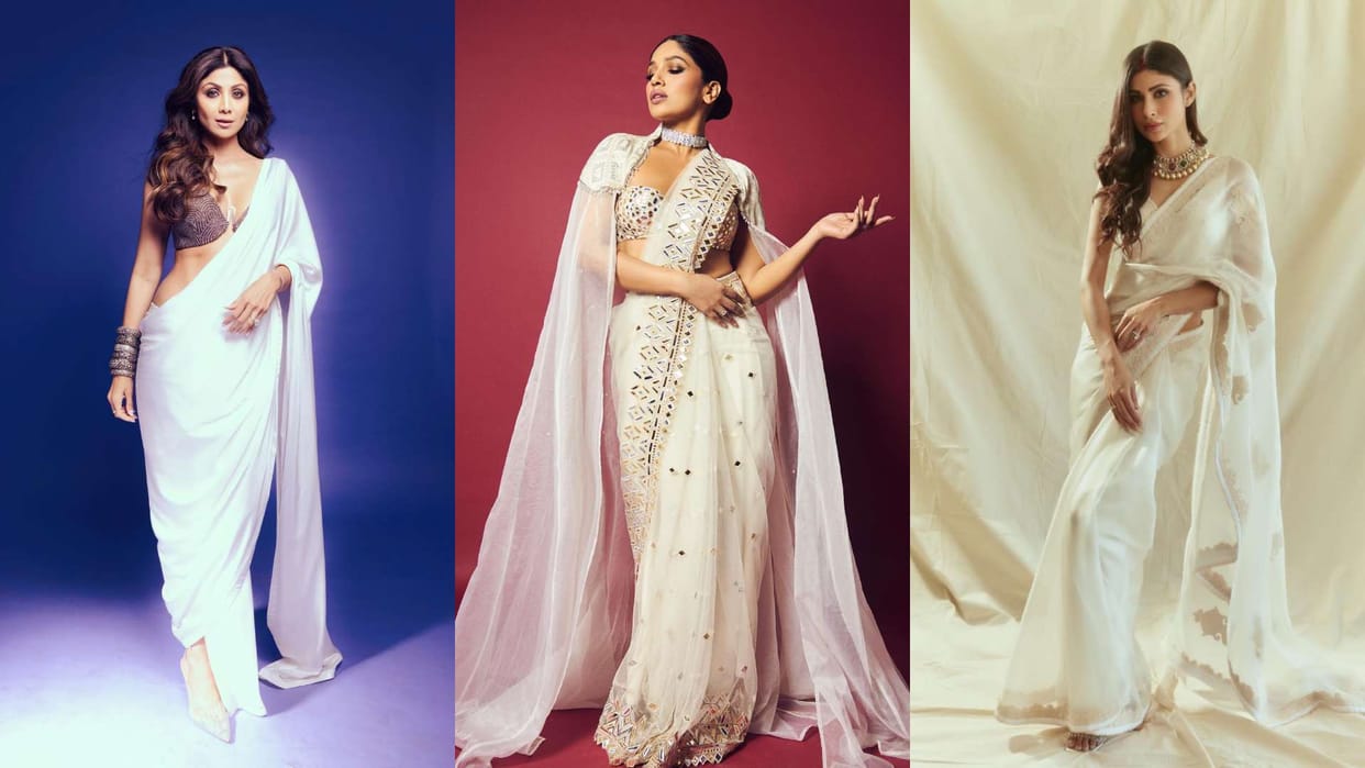 Fashion Tips Check Out These Actresses’ Best Looks in White Saree to Appear Stylish