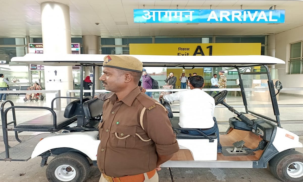 Threat to blast Varanasi airport with drone bomb before Holi  stir in police administration
