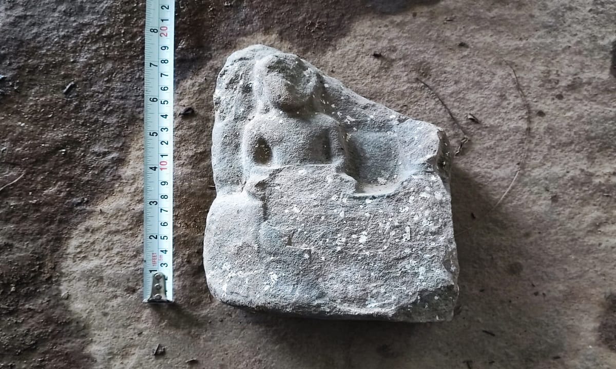 Stupa of samrat Ashoka period found in Kothi hill of Chandauli in up Palaeolithic tools also found