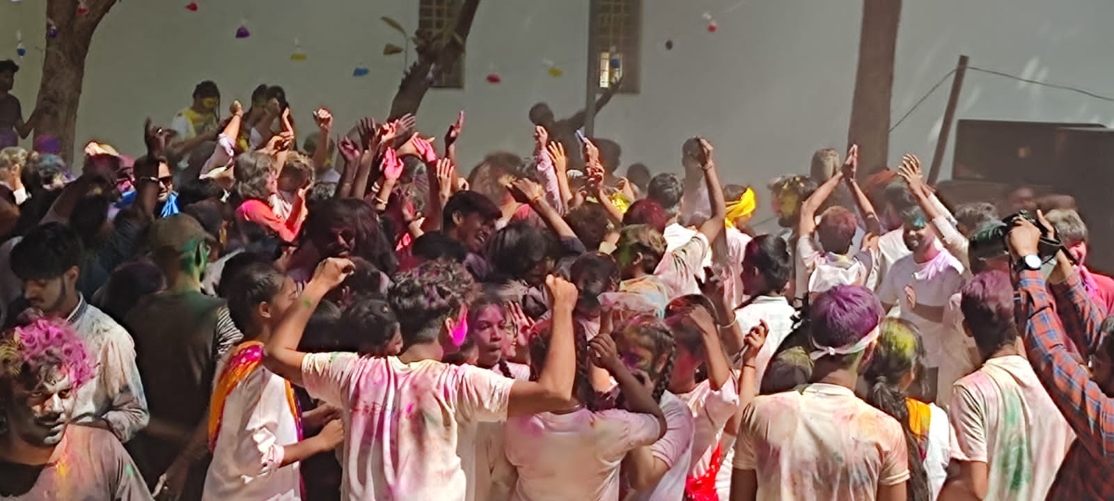 Students opposed the notice, played Holi fiercely, registered their resentment on social media