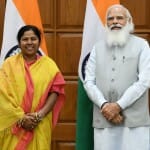 Tripura- Pratima Bhowmik with PM Modi
