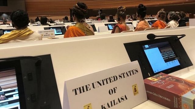 Vijayapriya Nithyananda represented Kailasa at the United Nations